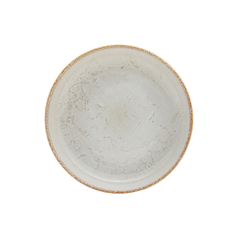 Assiette creuse rond beige grès Ø 22 cm Sand Accolade