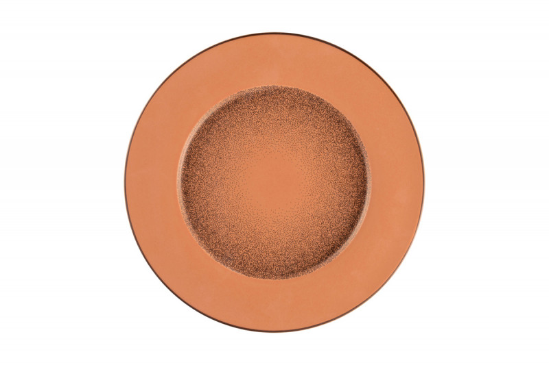 Assiette plate rond Tero Décor Prima porcelaine Ø 32,5 cm Earth Rak