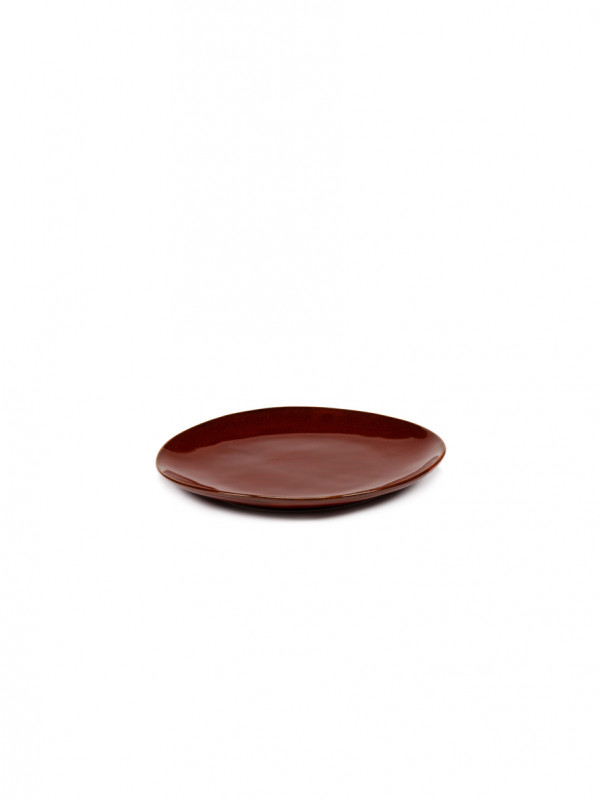 Assiette coupe plate rond Venetian red grès émaillé 20x20 cm La Mère Serax