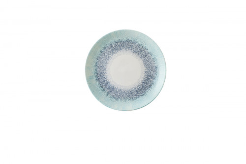 Assiette coupe plate rond Aquamarine porcelaine vitrifiée Ø 21 cm Fusion Churchill