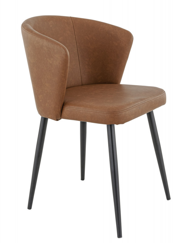 Chaise d'intérieur marron 81x56x60 cm Mikka