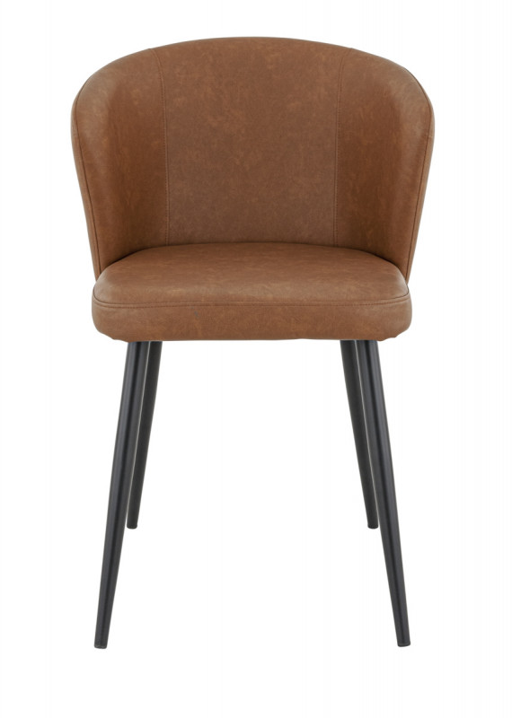 Chaise d'intérieur marron 81x56x60 cm Mikka