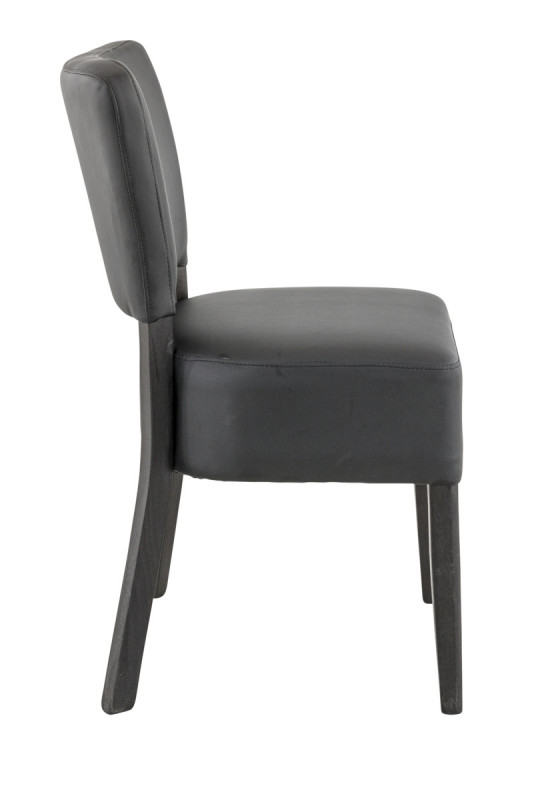 Chaise d'intérieur noir 84x45x54 cm Floriane 2