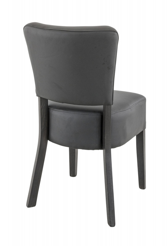 Chaise d'intérieur noir 84x45x54 cm Floriane 2