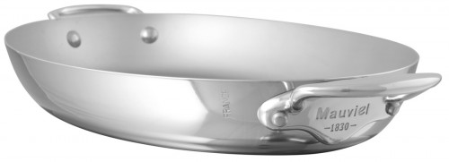 Plat ovale inox 35 cm x 6 cm 2,4 L M'cook Mauviel