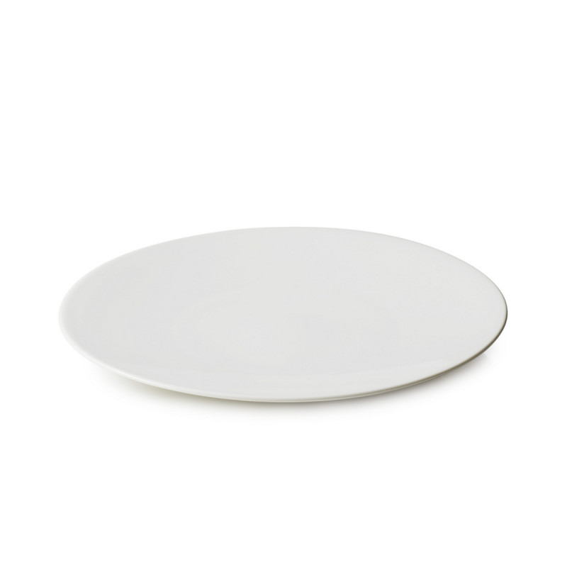 Assiette coupe plate rond Blanc albâtre porcelaine Ø 31,5 cm Madeleine Revol
