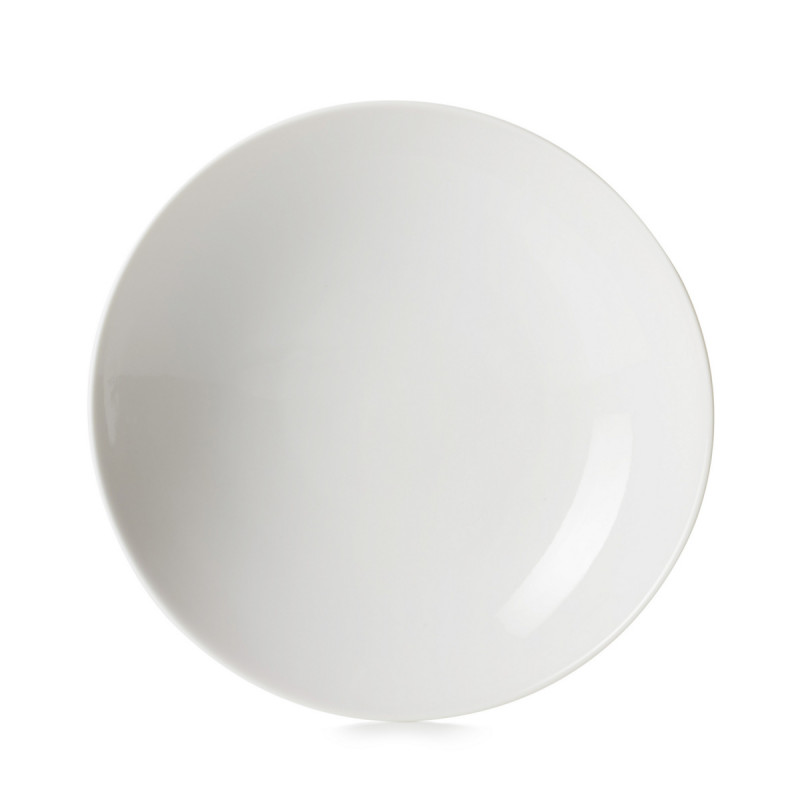 Assiette coupe plate rectangulaire Blanc albâtre porcelaine 32,5x15 cm Madeleine Revol
