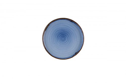 Assiette coupe creuse rond bleu indigo porcelaine vitrifiée Ø 21 cm Harvest Dudson