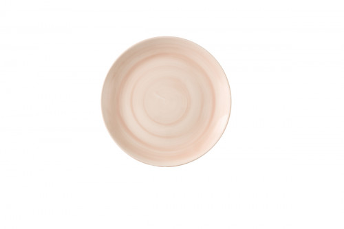 Assiette coupe plate rond Canvas Coral porcelaine vitrifiée Ø 26 cm Stonecast Churchill