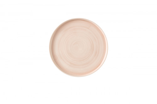 Assiette coupe plate rond Canvas Coral porcelaine vitrifiée Ø 28 cm Stonecast Churchill