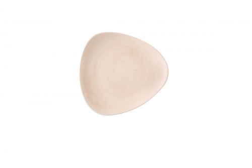 Assiette coupe plate triangulaire Canvas Coral porcelaine vitrifiée 26,5 cm Stonecast Churchill