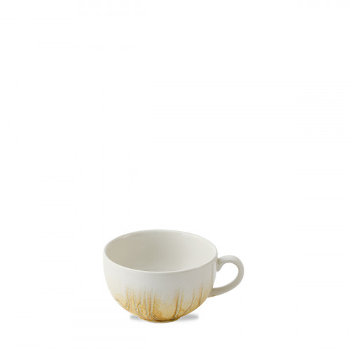 Tasse à cappuccino / thé rond Gold porcelaine vitrifiée 34 cl Ø 11 cm Tide Churchill