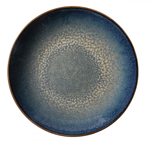 Assiette coupe creuse rond bleu foncé porcelaine Ø 26 cm Seablue Accolade