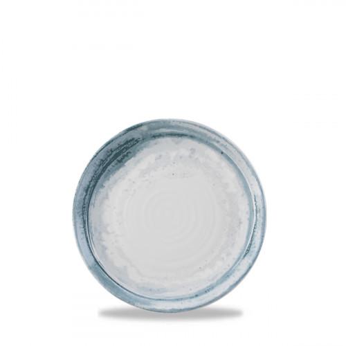 Assiette plate rond bleu porcelaine vitrifiée Ø 23 cm Finca Dudson