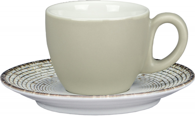 Sous tasse à café rond Weave porcelaine Ø 13 cm Digi Rak