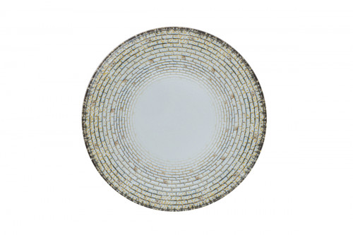 Assiette coupe plate rond Weave porcelaine Ø 29,2 cm Digi Rak