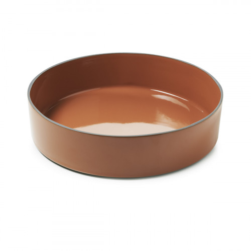 Saladier porcelaine culinaire cannelle Ø 32,5 cm 8 cm 350 cl Caractère Revol