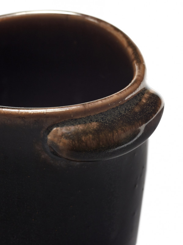 Mug ovale marron grès émaillé 25 cl 8,8 cm Out Of Lines Serax