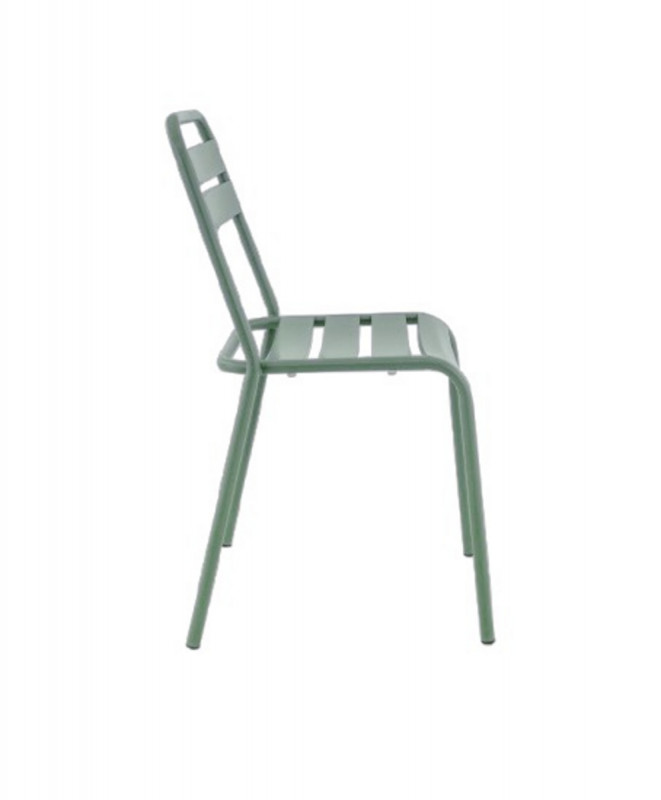 Chaise vert sauge 82x44x51 cm Bastille