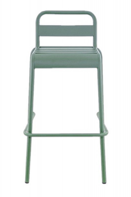 Tabouret vert sauge 96x53x56 cm Bastille