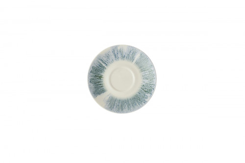 Sous tasse à expresso rond Blue porcelaine vitrifiée Ø 11,8 cm Lyra Churchill