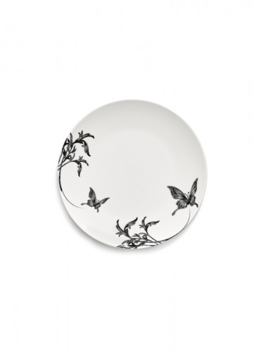 Assiette coupe rond BUTTERFLY BALLET porcelaine Ø 18 cm Unity Serax