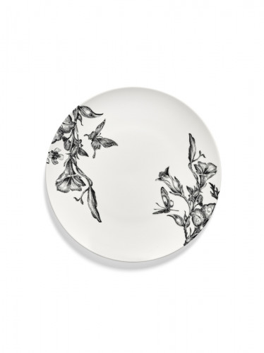 Assiette coupe plate rond MAGICAL BLOSSOM porcelaine Ø 21 cm Unity Serax