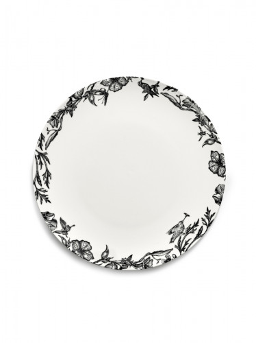 Assiette coupe plate rond ENCHANTED GARDEN porcelaine Ø 23,5 cm Unity Serax