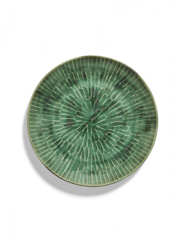 Assiette coupe creuse rond vert grès émaillé Ø 27 cm 27 cm Verde Lanza Serax