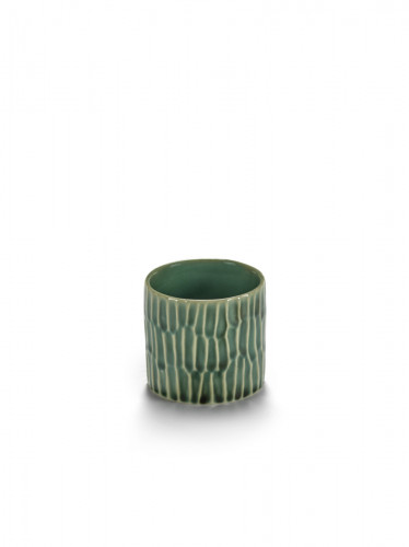 Bol rond vert grès émaillé 6,5 cm Ø 6,5 cm Verde Lanza Serax