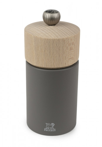 Moulin à poivre droit gris Ø 5,2 cm 5,2x5,2x12 cm Boreal Peugeot Saveurs