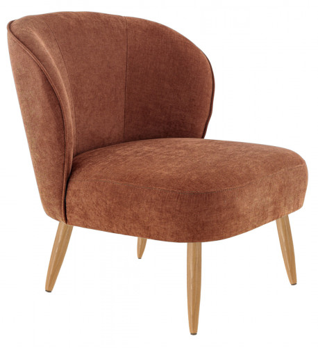 Fauteuil terracotta 52x70x72 cm Clothilde Flexmob